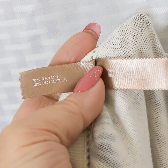 White Stag Size XL Grey/black/white floral pattern scoop neck button down cardig - Picture 10 of 11